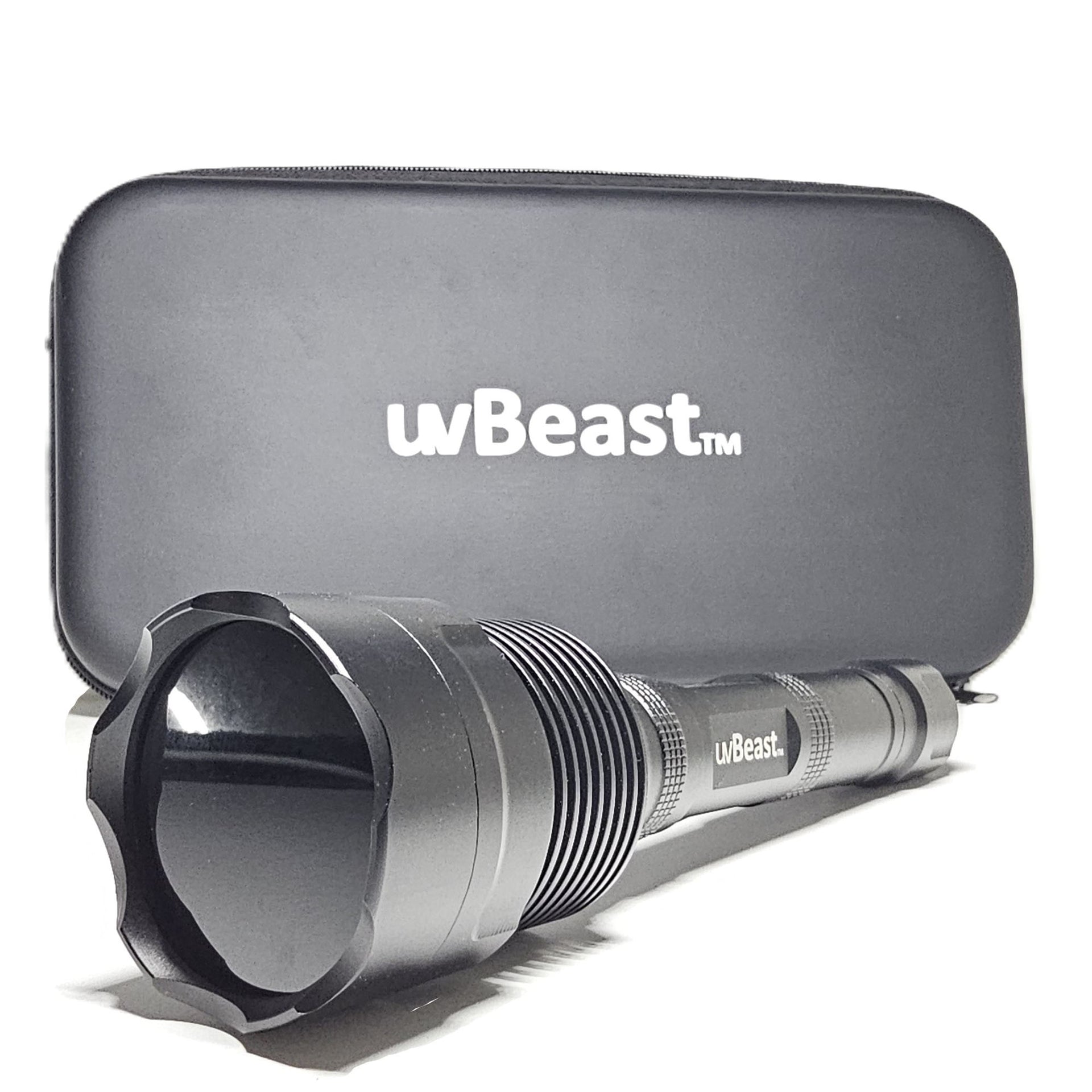 uvBeast NEW V3 365nm PRO Black Light UV Flashlight – HIGH DEFINITION Ultraviolet
