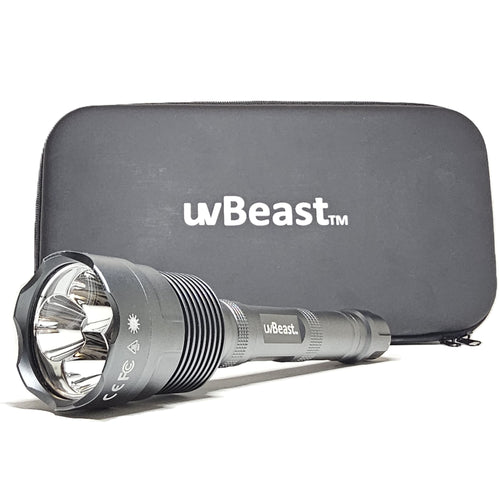 uvBeast NEW V3 PRO 385-395nm Black Light UV Flashlight – HIGH DEFINITION Ultraviolet - HIGH POWER and LONG RANGE Professional Grade Beam Best for Professional/Commercial Use – USA Stock